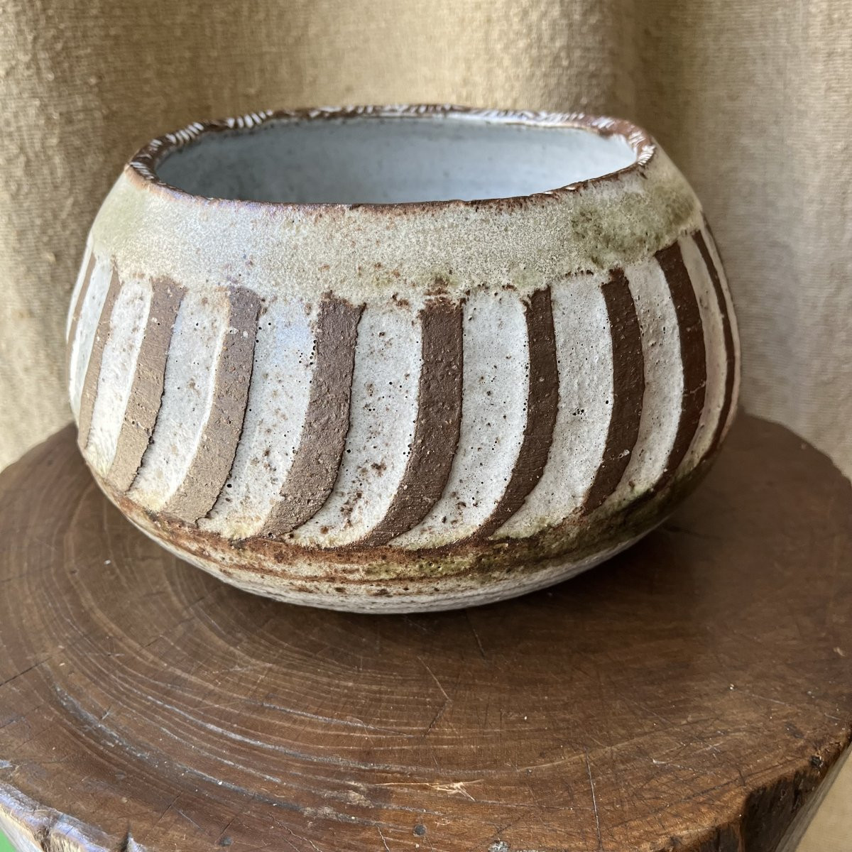 Ceramic Bowl By Albert Thiry, Vallauris Circa 1960-photo-2