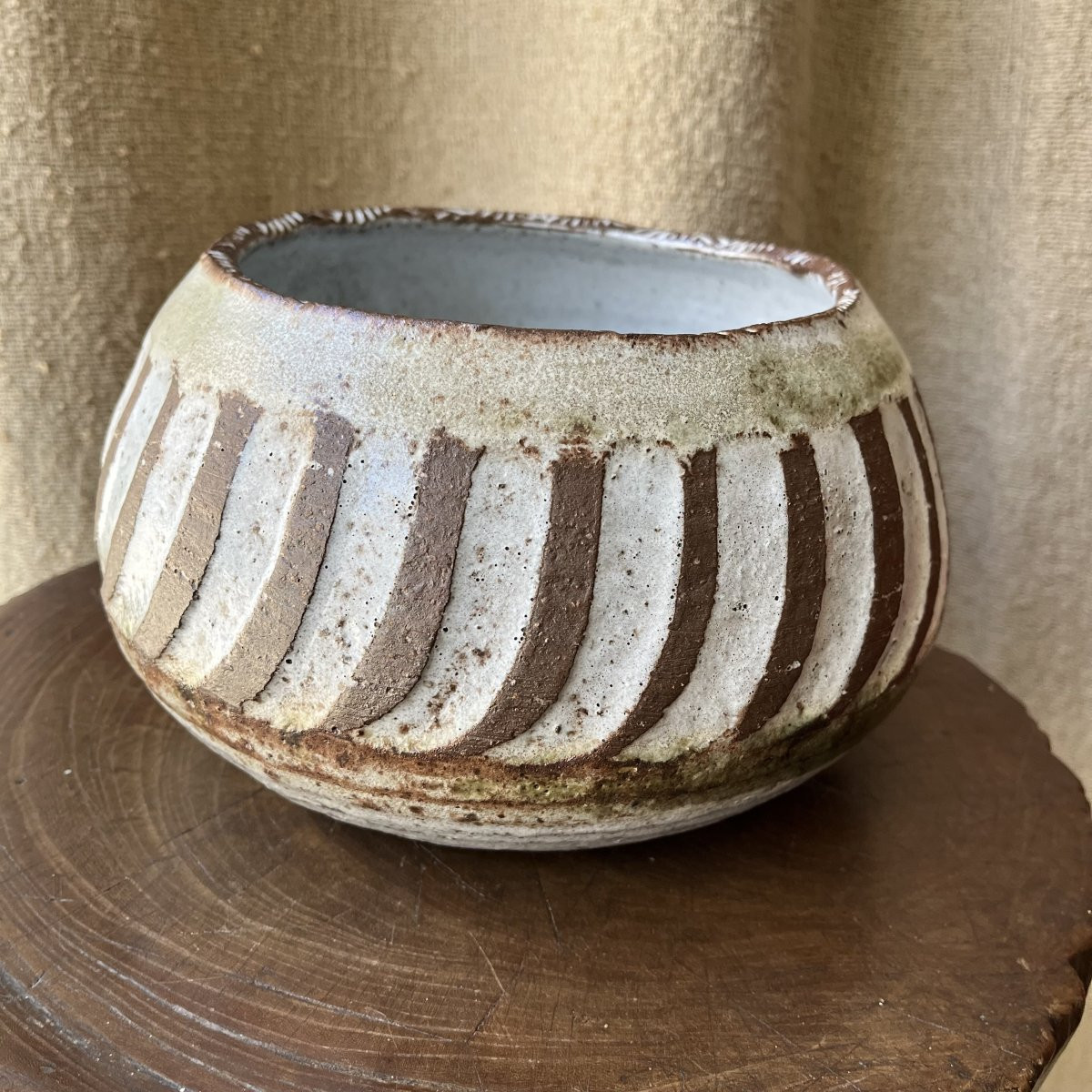 Ceramic Bowl By Albert Thiry, Vallauris Circa 1960-photo-4