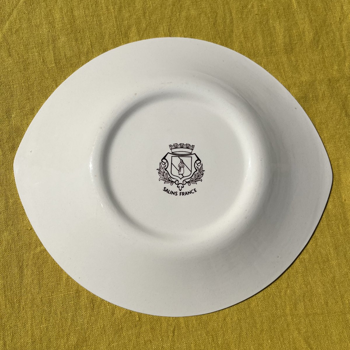 Salins Earthenware Fish Service, 13 Pieces-photo-4