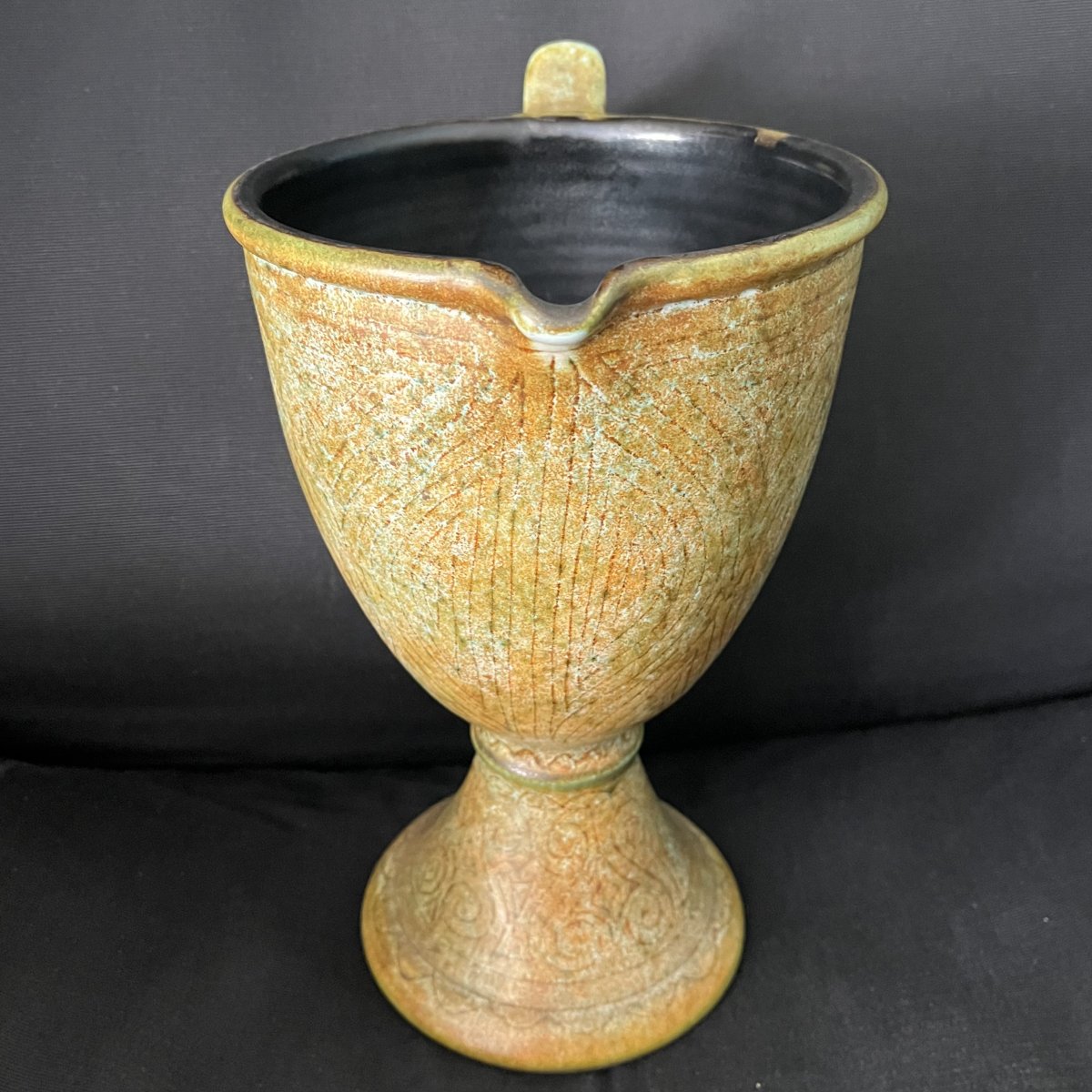 "chalice" Pitcher From La Grange Aux Potiers-photo-3