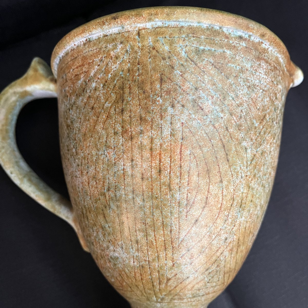 "chalice" Pitcher From La Grange Aux Potiers-photo-4