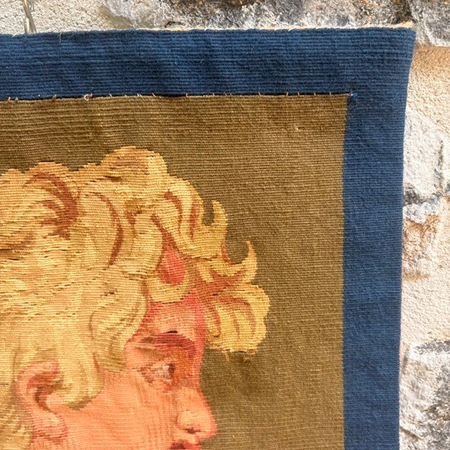 Tapisserie "personnage antique" signé et daté MM 54-photo-1