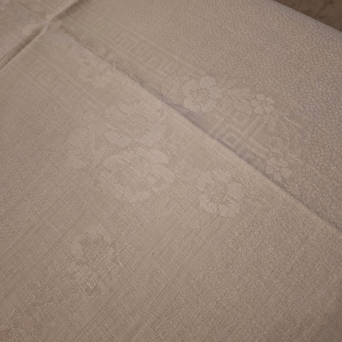 Nappe damassé en lin, début XXe-photo-1