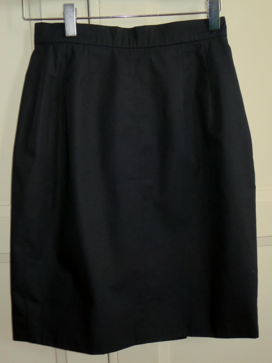 Chanel Pencil Skirt Boutique Black, Cotton, Size 32-photo-4
