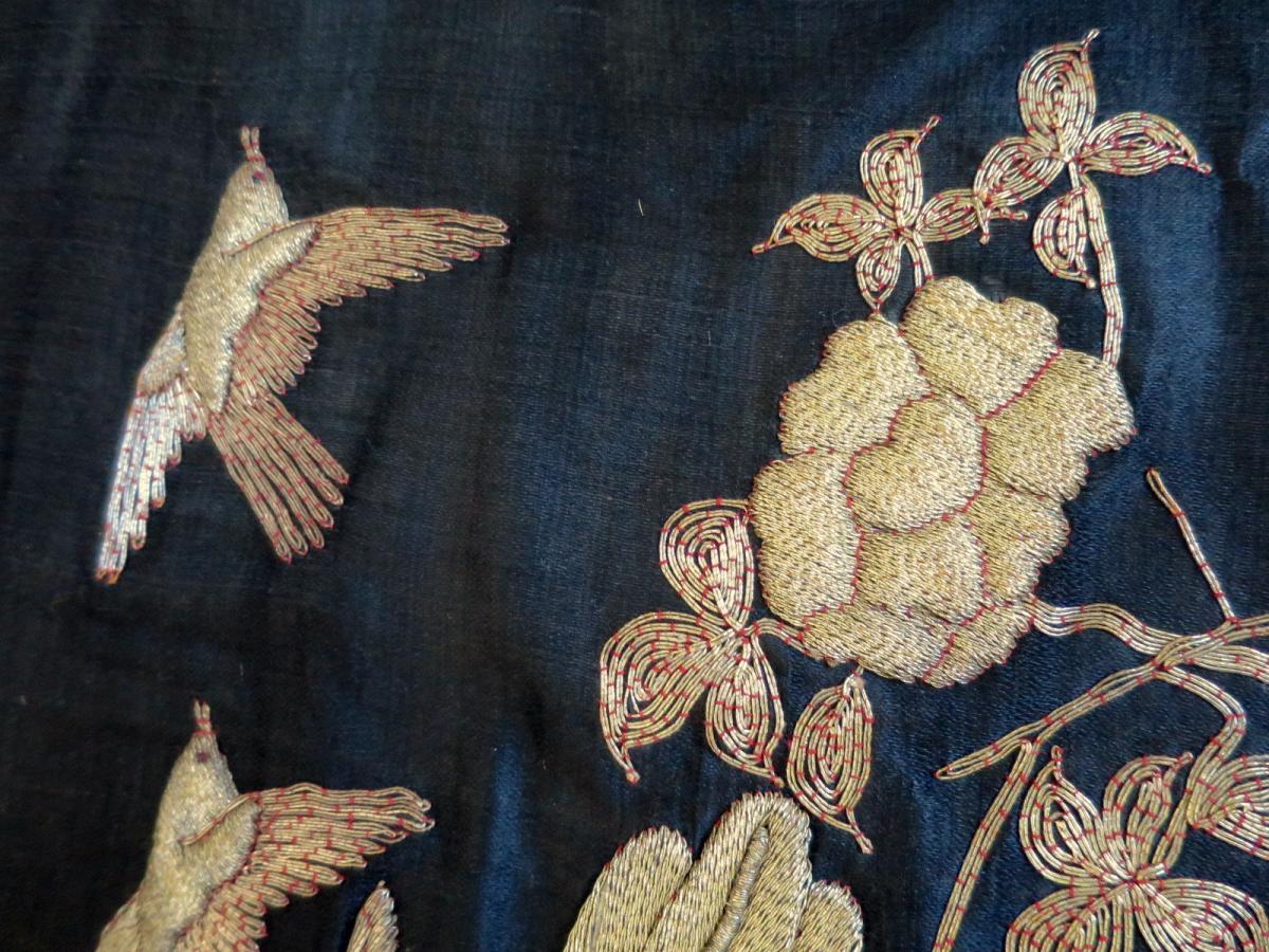 Japanese Embroidery With Bird Decor-photo-1