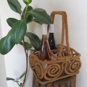 Rope Bottle Holder Audoux Minet Circa 1950