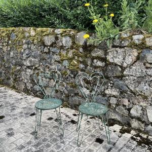 Pair Of "heart" Chairs By Mathieu Matégot, Circa 1950