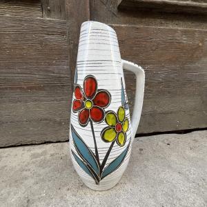 Vase W. GERMANY en céramique vernissée, années 1950
