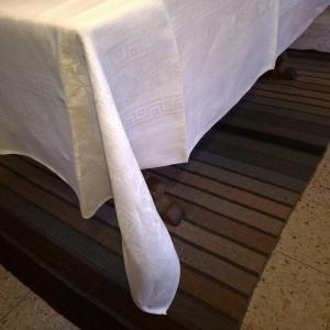 Nappe damassé en lin, début XXe