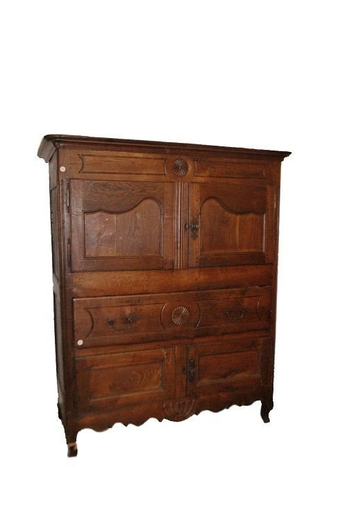 French Cabinet From The 1600s In Oak-photo-2