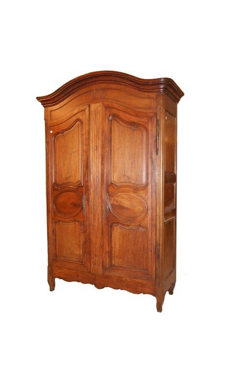 Large French 18th Century Provençal Style Wardrobe In Walnut