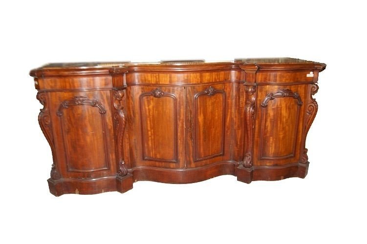  English Victorian Style Sideboard In Mahogany