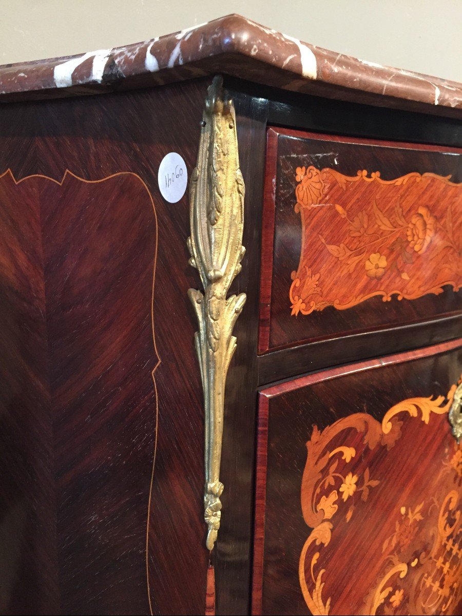Secretary In Rosewood And Violet Wood Transition Style From The End Of The 1800s-photo-3