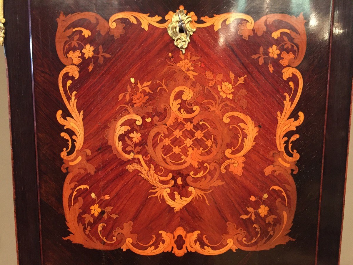 Secretary In Rosewood And Violet Wood Transition Style From The End Of The 1800s-photo-1