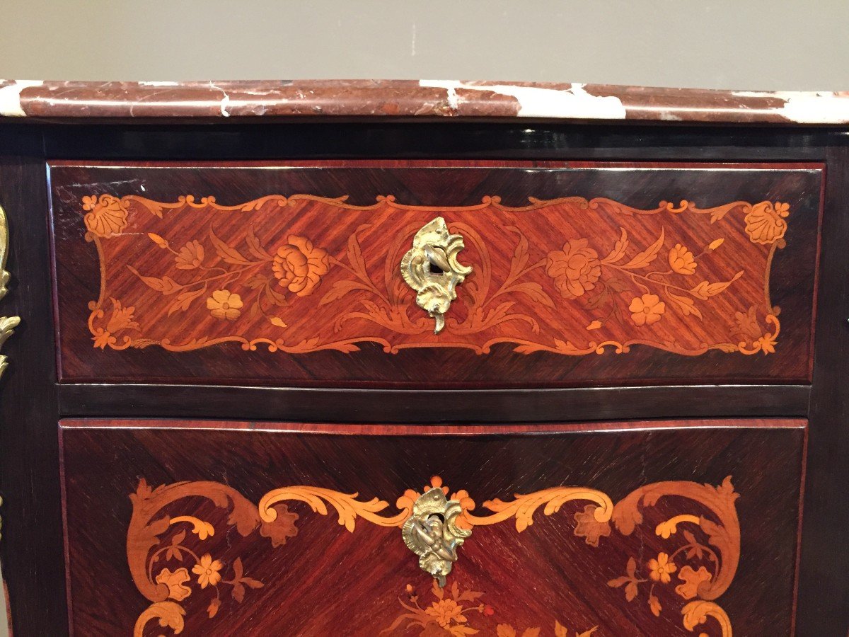 Secretary In Rosewood And Violet Wood Transition Style From The End Of The 1800s-photo-8