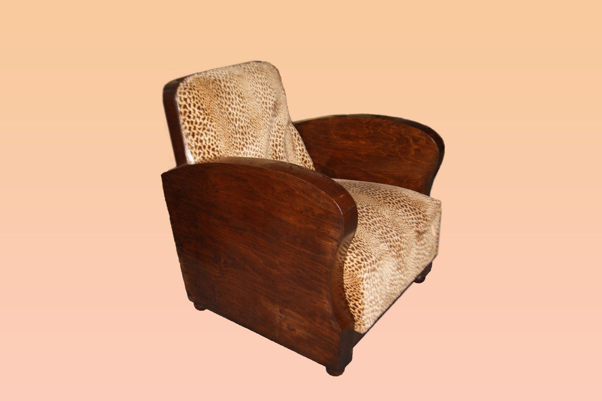 French Art Deco Style Armchairs From The Early 1900s-photo-2