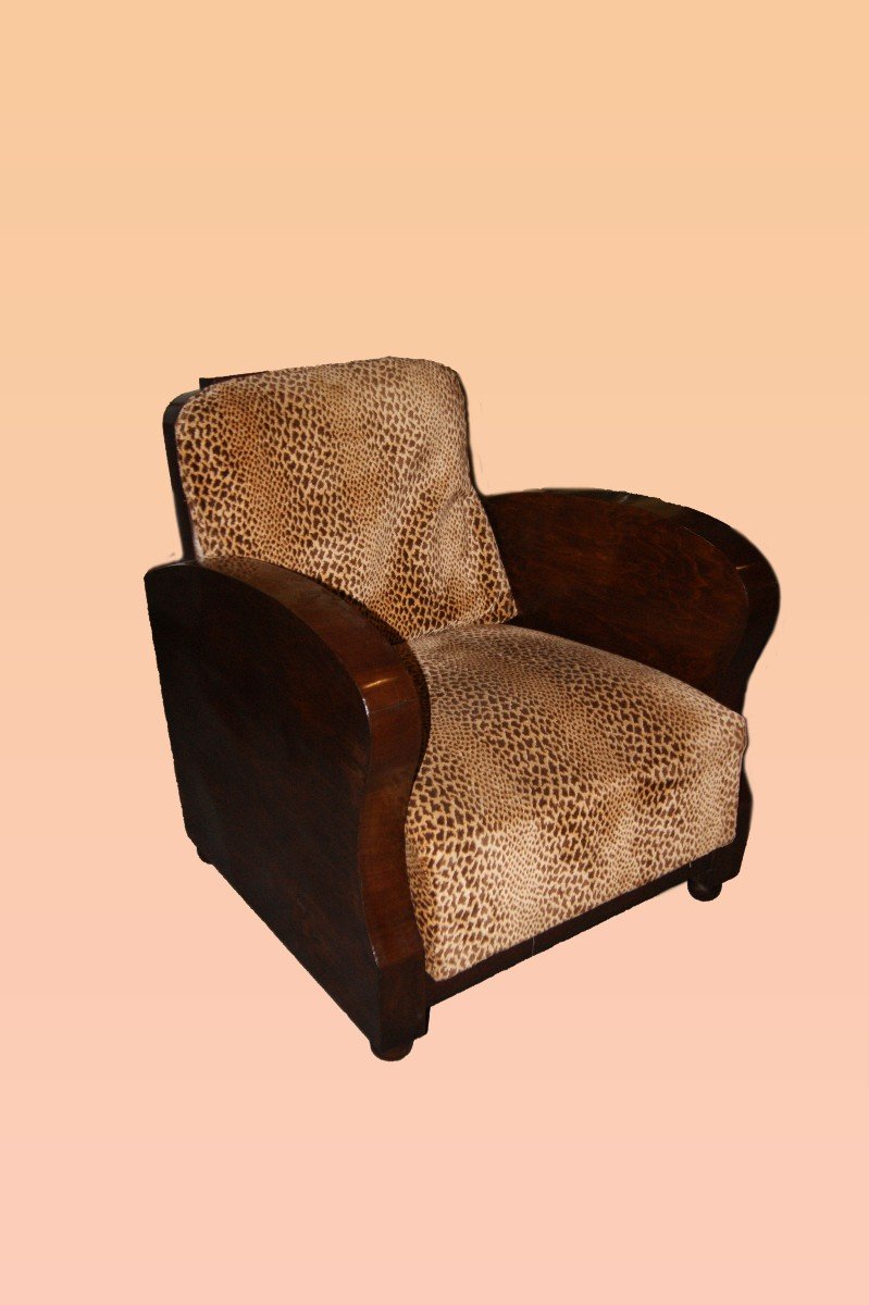 French Art Deco Style Armchairs From The Early 1900s