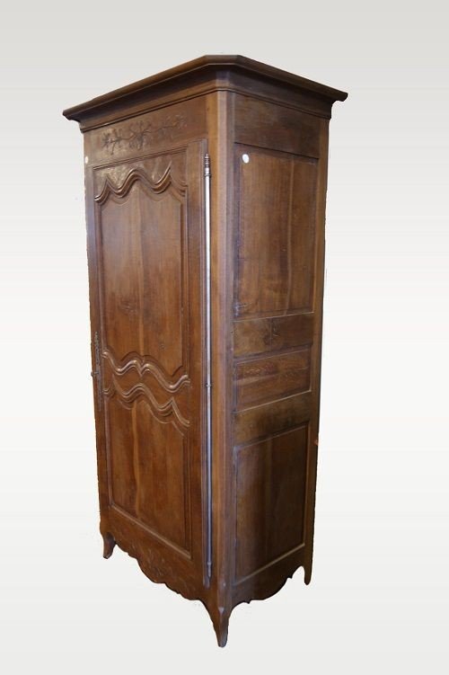 Petit armoire placard De Style Provençal Du Début Des Années 1800, Avec Une Porte Sculptée-photo-2