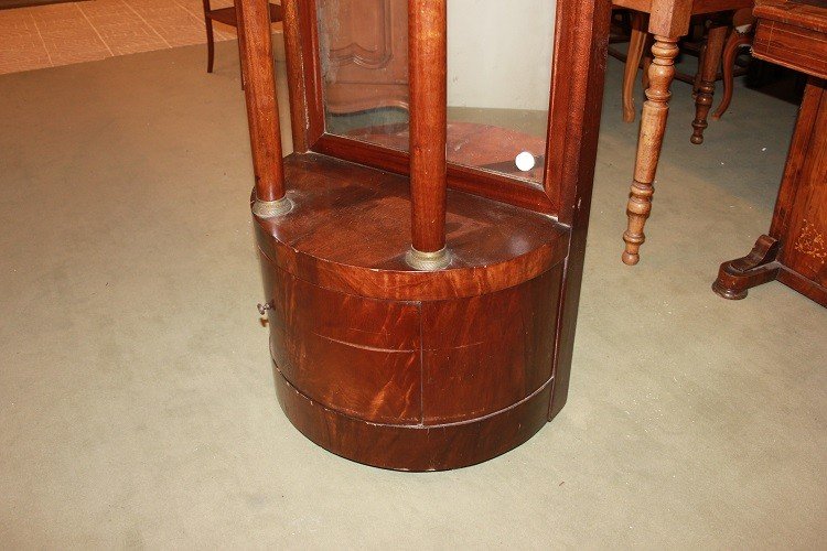 French Empire-style Small Entryway Console From The 1800s, Made Of Mahogany Featherwood-photo-3