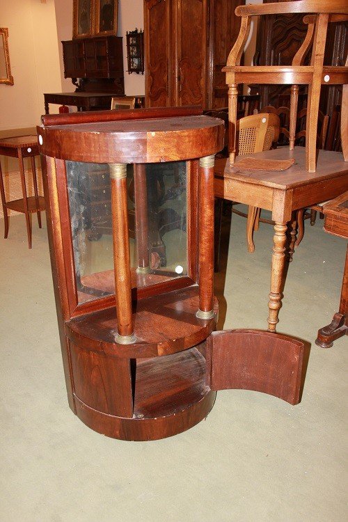 French Empire-style Small Entryway Console From The 1800s, Made Of Mahogany Featherwood-photo-1