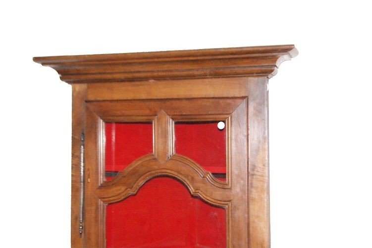 French Provencal Cherry Wood Display Cabinet From The Late 1800s-photo-2