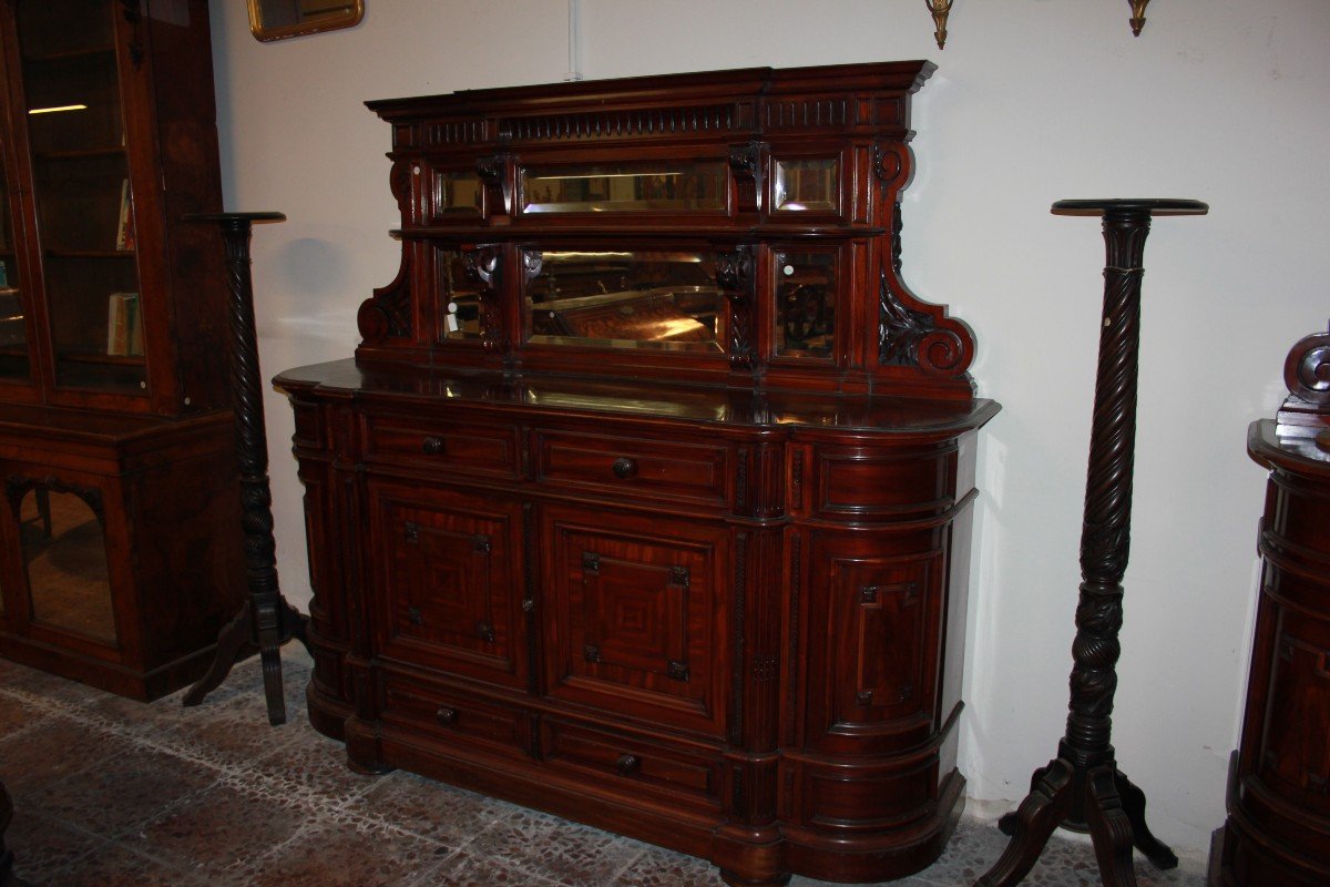 Pair Of Large Mid-19th-century Mahogany Sideboards In The Louis Philippe Style-photo-2