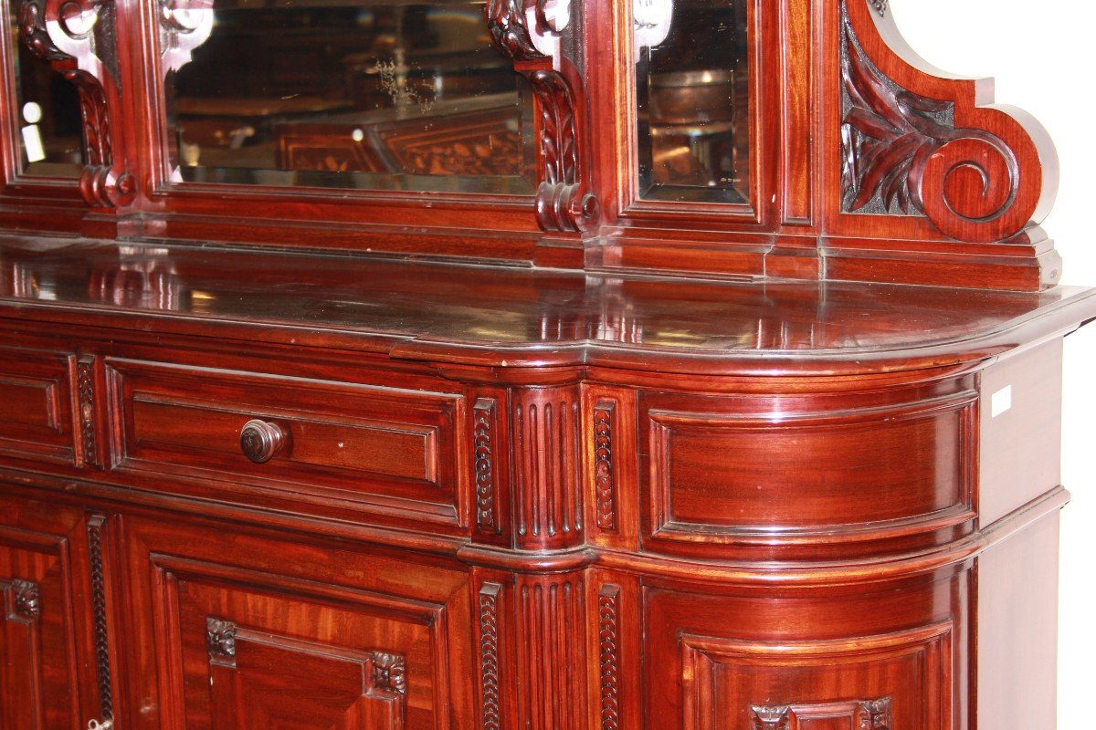 Pair Of Large Mid-19th-century Mahogany Sideboards In The Louis Philippe Style-photo-1