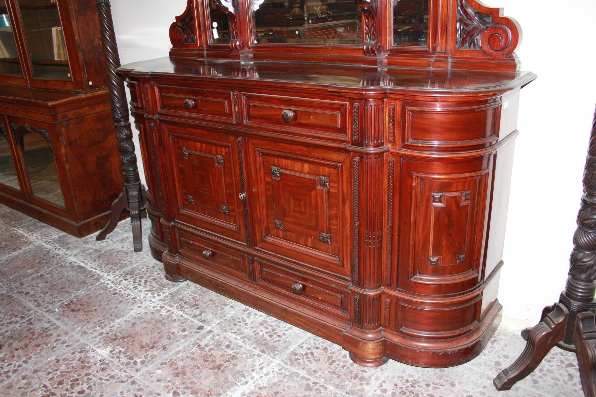 Pair Of Large Mid-19th-century Mahogany Sideboards In The Louis Philippe Style-photo-3