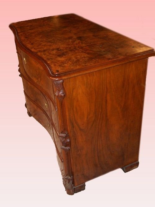 Small Northern European Chest Of Drawers From The Mid-1800s, In The Biedermeier Style-photo-3