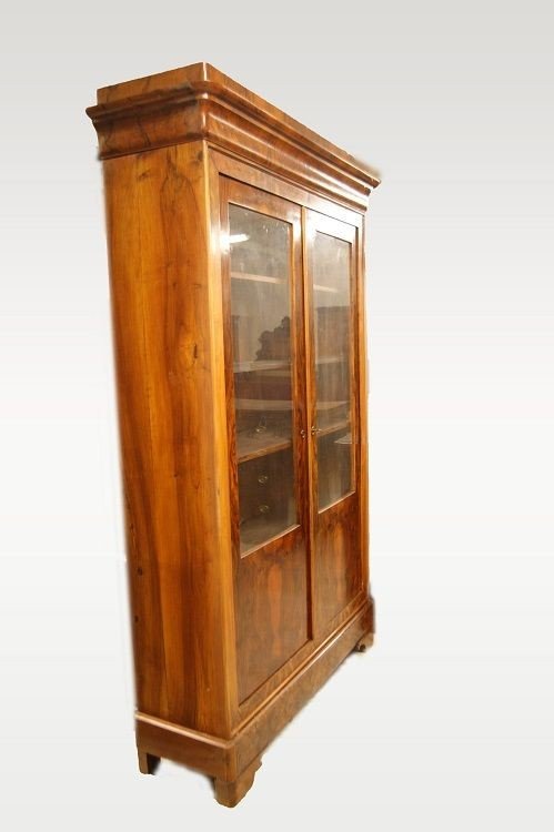 Showcase Bookcase With 2 Doors, French From The First Half Of The 1800s, In The Directorie-photo-4