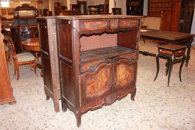  French Sideboard From The Second Half Of The 18th Century, Provencal Style, In Walnut Wood -photo-2