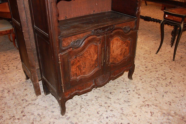  French Sideboard From The Second Half Of The 18th Century, Provencal Style, In Walnut Wood -photo-4