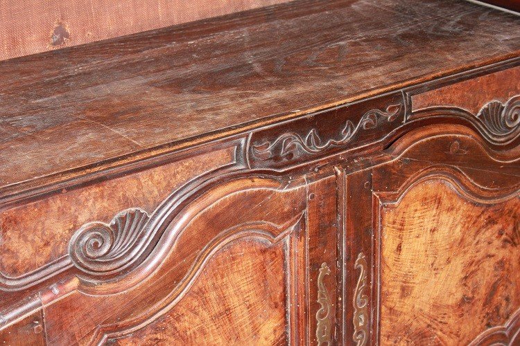  French Sideboard From The Second Half Of The 18th Century, Provencal Style, In Walnut Wood -photo-1