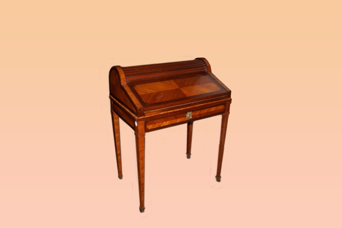 Small French Writing Desk From The Second Half Of The 19th Century, Louis XVI Style