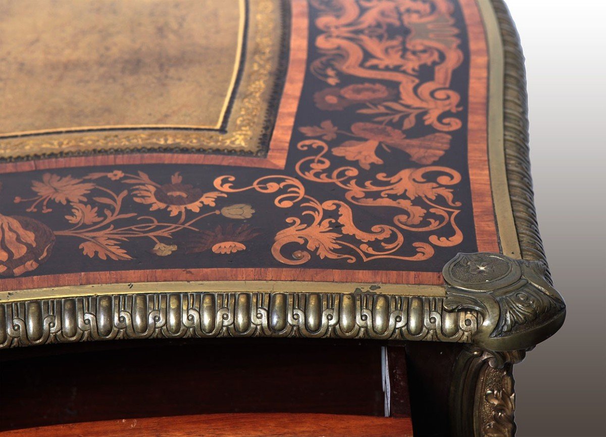 French Secretary From The First Half Of The 19th Century In Rosewood, Rosewood, Violet Wood-photo-2