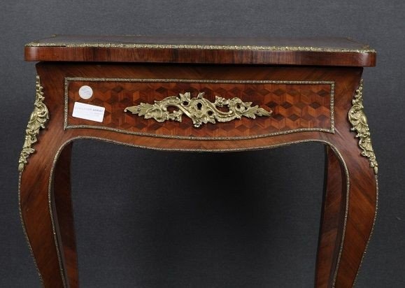French Dressing Table From The First Half Of The 1800s, Louis XV Style, In Rosewood-photo-4