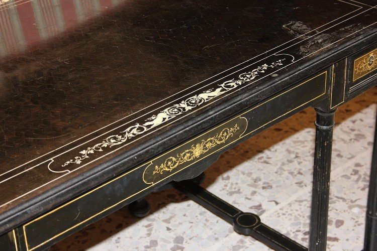 Precious Italian Writing Desk From Lombardy, Dating Back To The Early 1800s, In The Louis XVI -photo-3