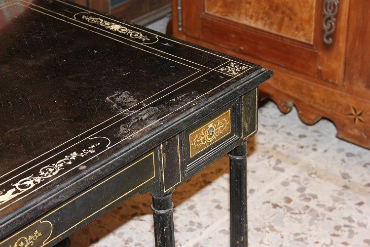 Precious Italian Writing Desk From Lombardy, Dating Back To The Early 1800s, In The Louis XVI -photo-4