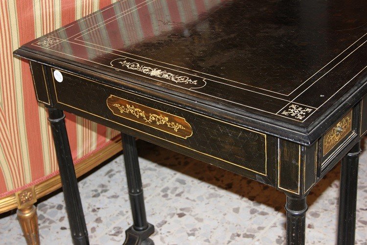 Precious Italian Writing Desk From Lombardy, Dating Back To The Early 1800s, In The Louis XVI -photo-1
