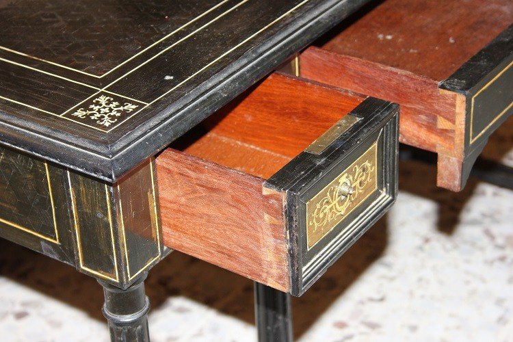 Precious Italian Writing Desk From Lombardy, Dating Back To The Early 1800s, In The Louis XVI -photo-4
