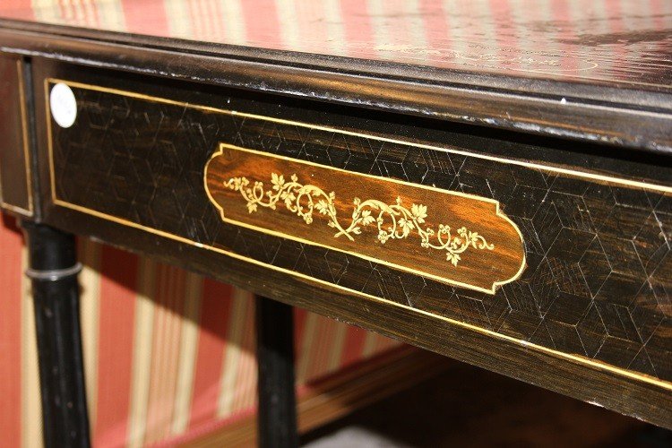 Precious Italian Writing Desk From Lombardy, Dating Back To The Early 1800s, In The Louis XVI -photo-7