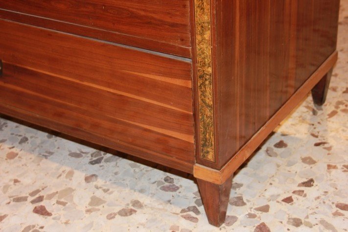 Austrian Chest Of Drawers From The Late 1700s To Early 1800s, Louis XVI Style, In Rosewood-photo-1