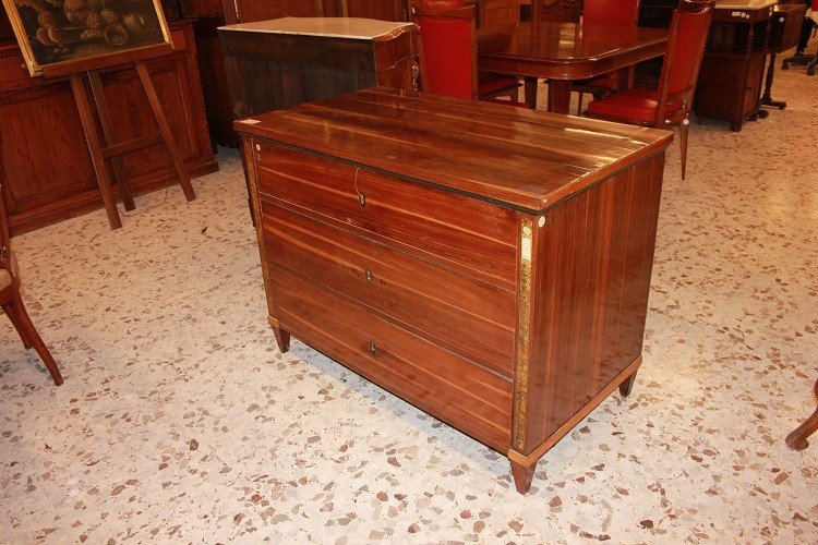 Austrian Chest Of Drawers From The Late 1700s To Early 1800s, Louis XVI Style, In Rosewood-photo-2