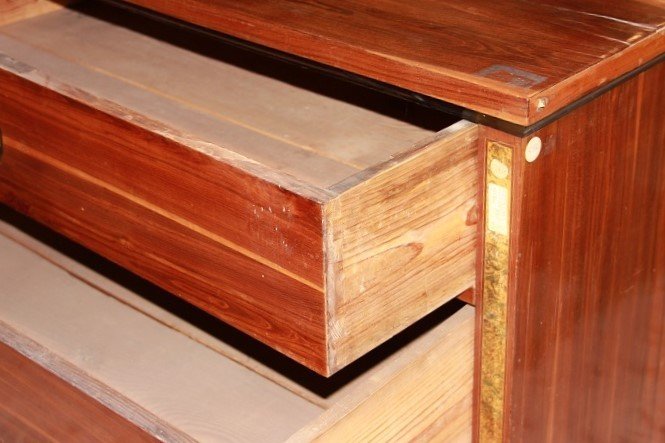 Austrian Chest Of Drawers From The Late 1700s To Early 1800s, Louis XVI Style, In Rosewood-photo-3