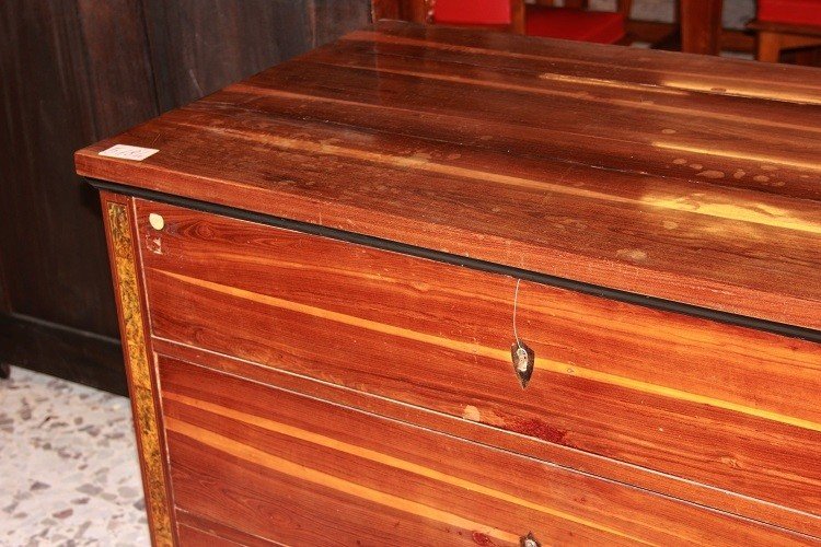 Austrian Chest Of Drawers From The Late 1700s To Early 1800s, Louis XVI Style, In Rosewood-photo-4