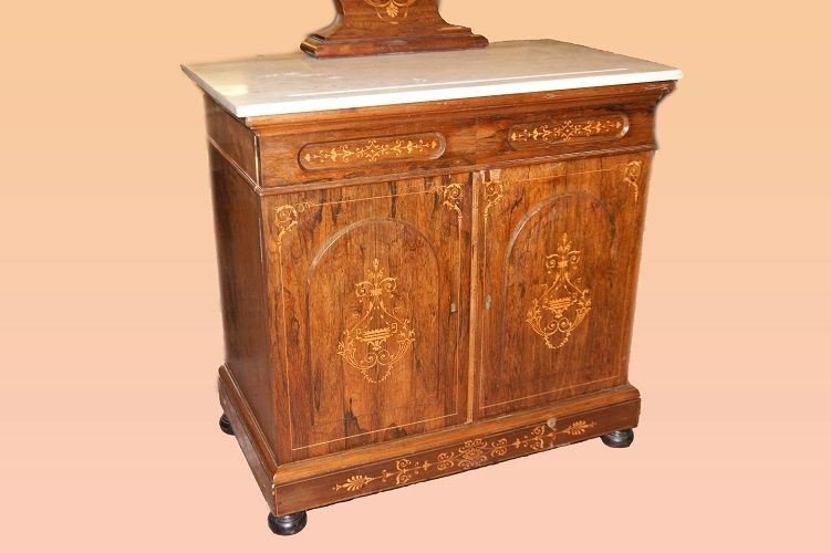 French Chest Of Drawers From The First Half Of The 19th Century, Charles X Style,-photo-3