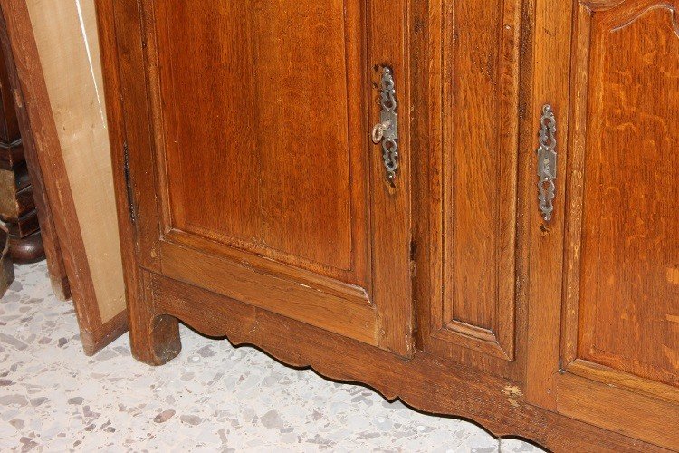 Sideboard With 3 Doors And Drawers, French From The Second Half Of The 1700s, Provençal -photo-3