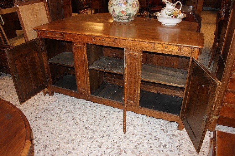 Sideboard With 3 Doors And Drawers, French From The Second Half Of The 1700s, Provençal -photo-2