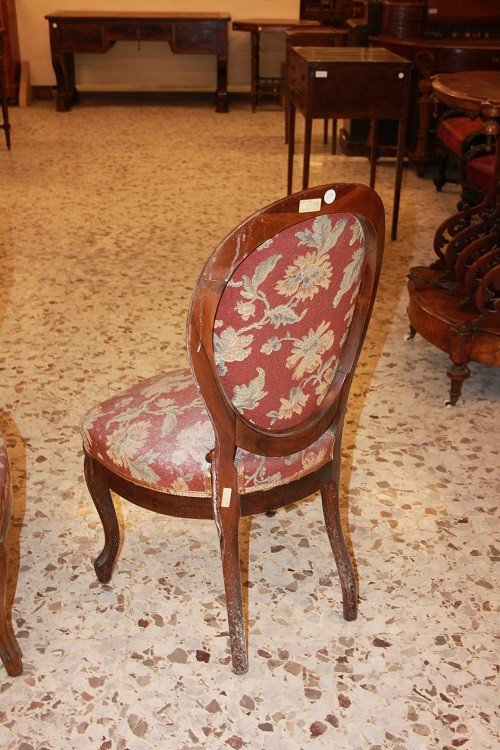  Group Of 4 French Chairs From The Mid-1800s, Louis Philippe Style, In Rosewood-photo-3