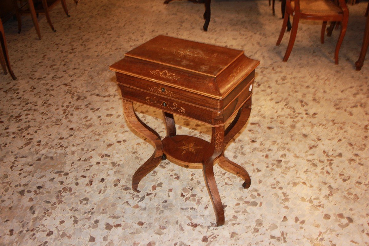 French Dressing Table From The Mid-1800s, Charles X Style, In Rosewood